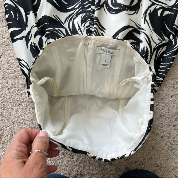 White House Black Market Fit and Flare Strapless Cocktail Party Dress Size 0 - Picture 3 of 8